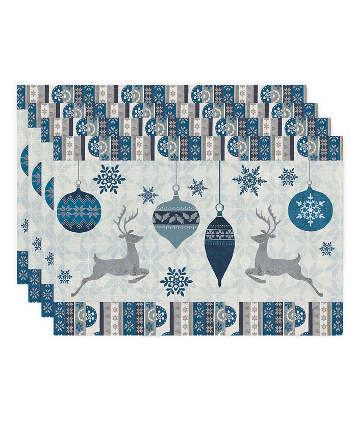 Laural Home Simply Winter Placemat - Set of 4