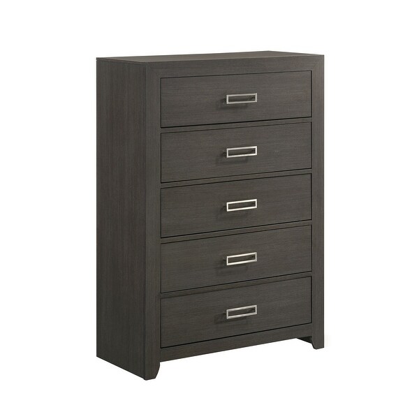 Picket House Furnishings Roma 5-Drawer Chest in Grey - - 35761518