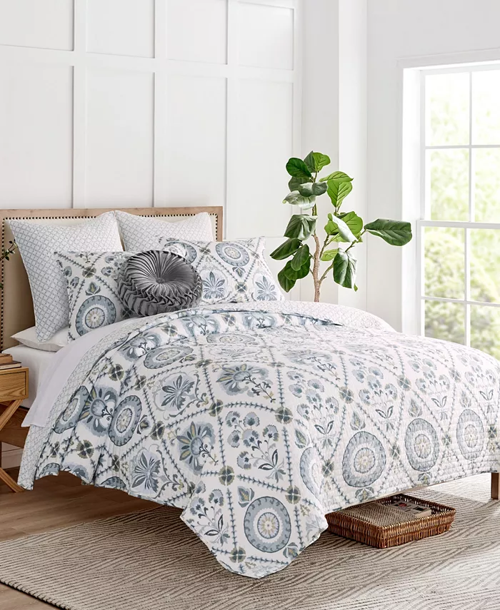 Levtex Maeve Vine Tile Reversible 2-Pc. Quilt Set， Twin Twin XL