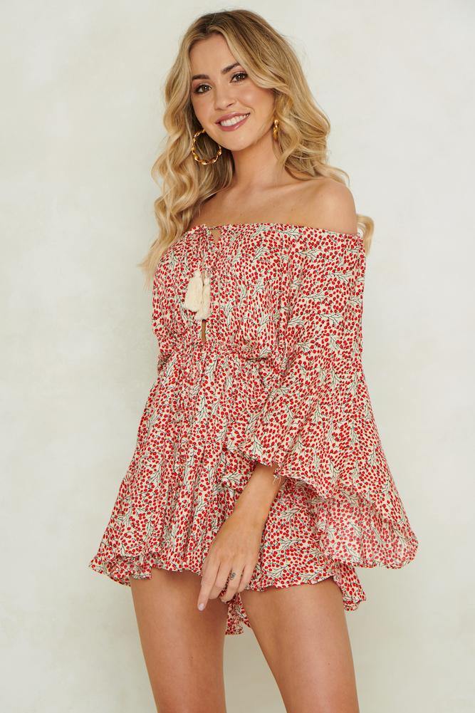 Love Myself Romper Orange