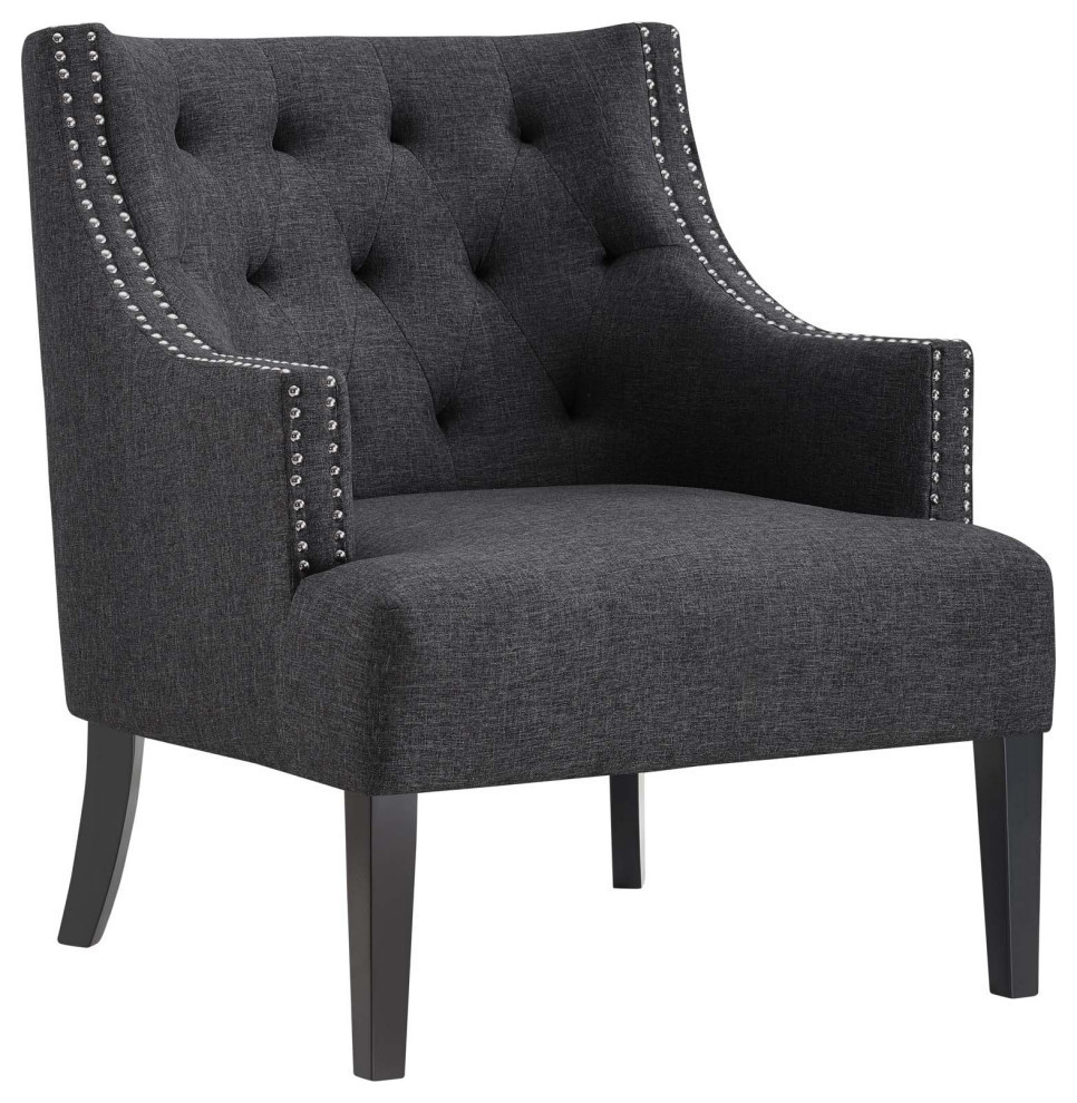 Isla Gray Wood Armchair   Modern   Armchairs And Accent Chairs   by Rustic Home Furniture Deco  Houzz