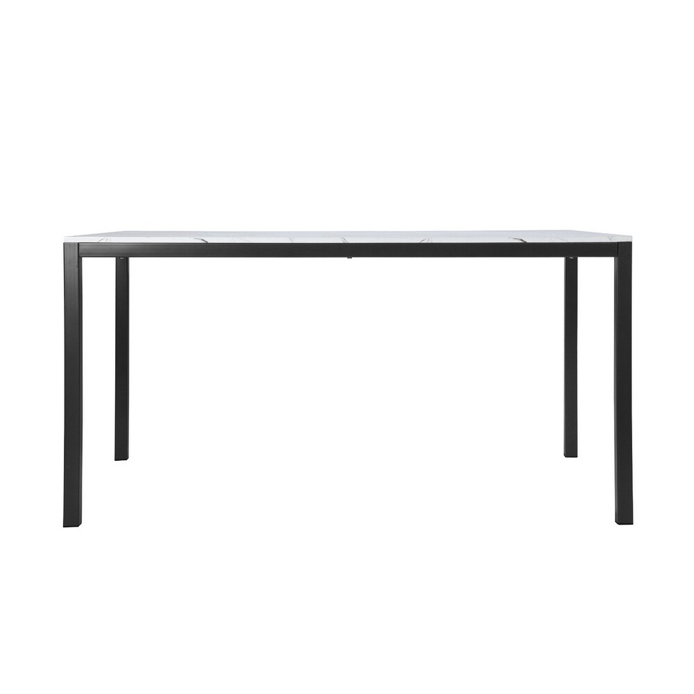 59.1'' Rectangular Dining Table with Marble Table Top Dining Table