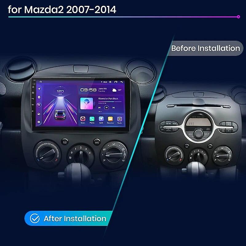 Android 2 Din Car Multimedia Player For Mazda 2 DE 2007   2014 Head Unit Stereo GPS Navigation WIFI