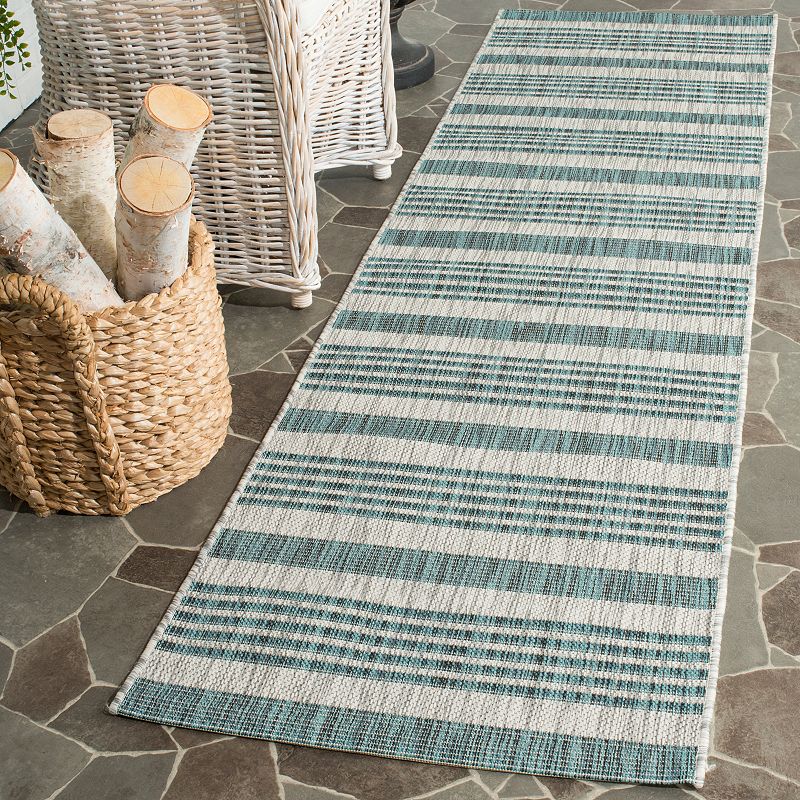 Safavieh Courtyard Bands Striped Indoor Outdoor Rug