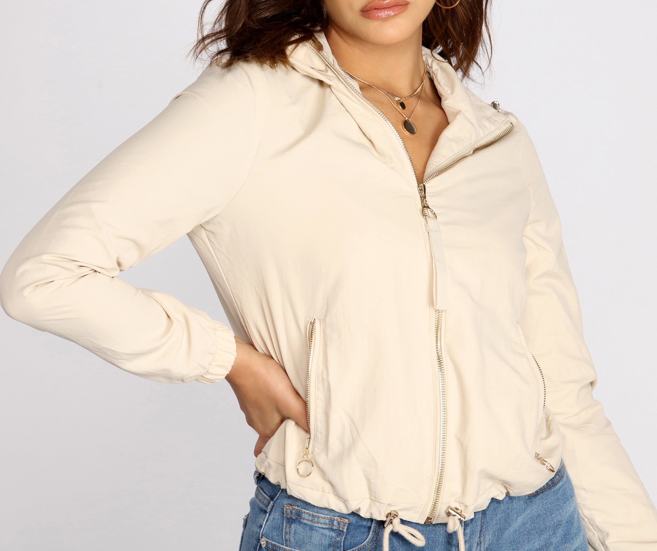 Effortless Everyday Zip Front Jacket