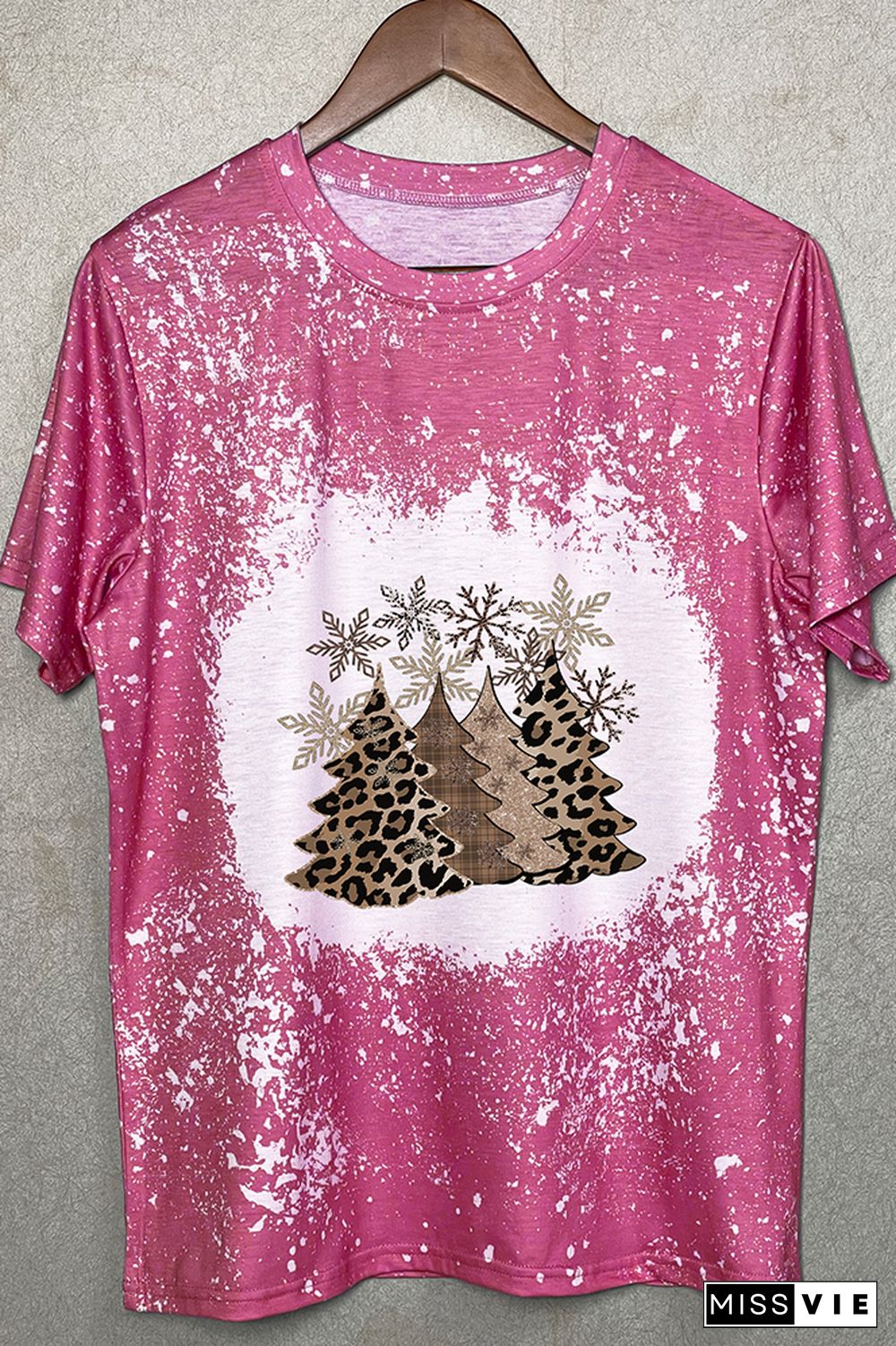 Christmas Trees plaid, leopard, cheetah T-shirt Wholesale