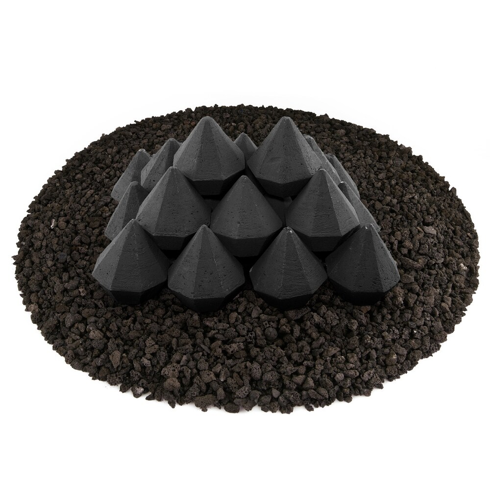 Ceramic Fire Diamonds  Fire Pit Accessory  Modern Decor for Indoor   Outdoor Fire Pits or Fireplaces