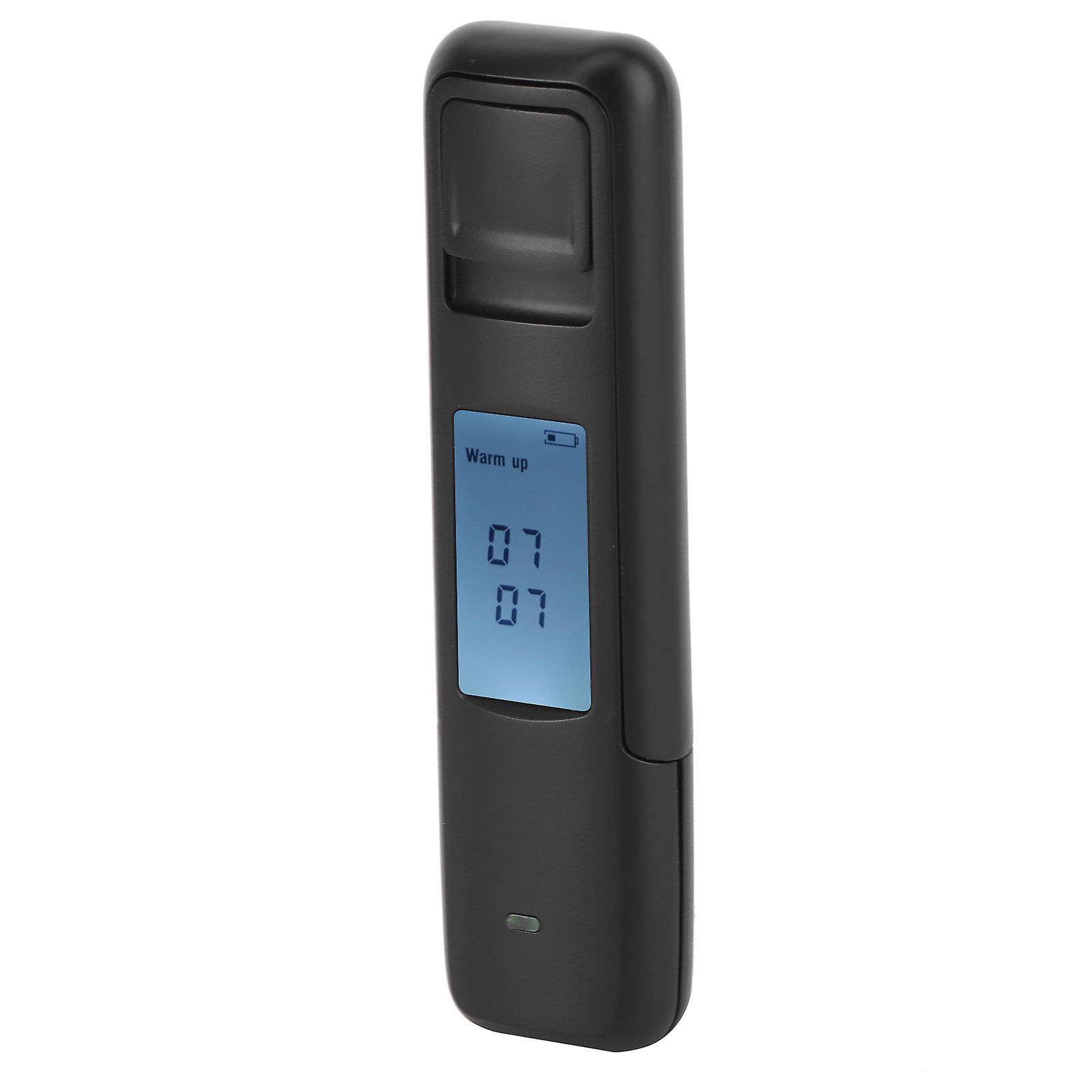 Portable Breathalyzer Lcd Display Wine Tester Drunk Driving Analyzer Blow Detector Csy006black