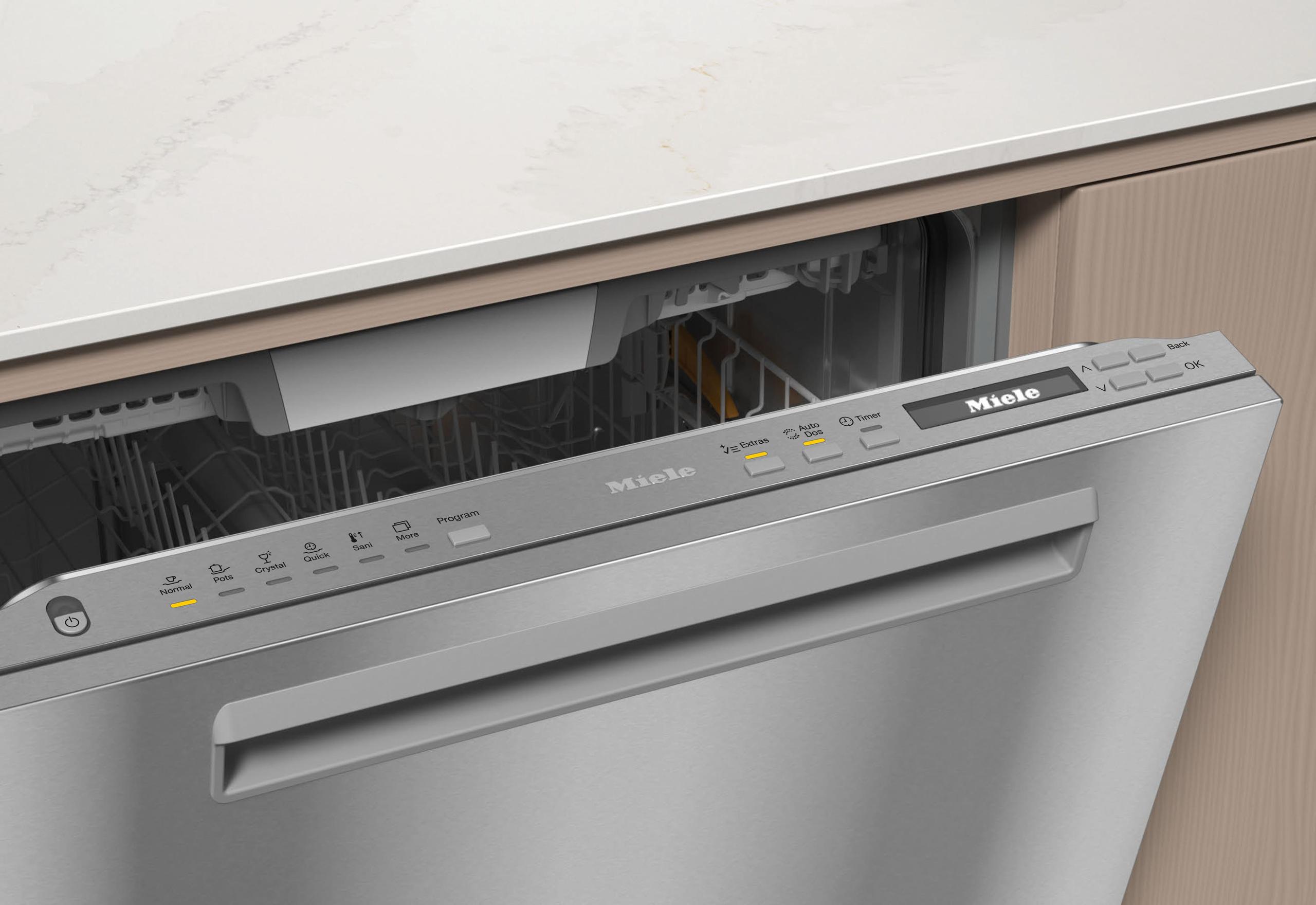 Miele G7186SCVISFP AUTODOS STAINLESS STEEL G 7186 Scvi Sfp Autodos - Fully-Integrated, Full-Size Dishwasher With Automatic Dispensing Thanks To Autodos With Integrated Powerdisk.