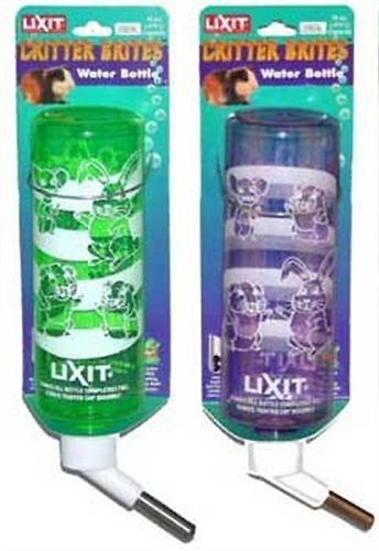 Lixit Critter Brites Guinea Pig Water Bottle， Color Varies