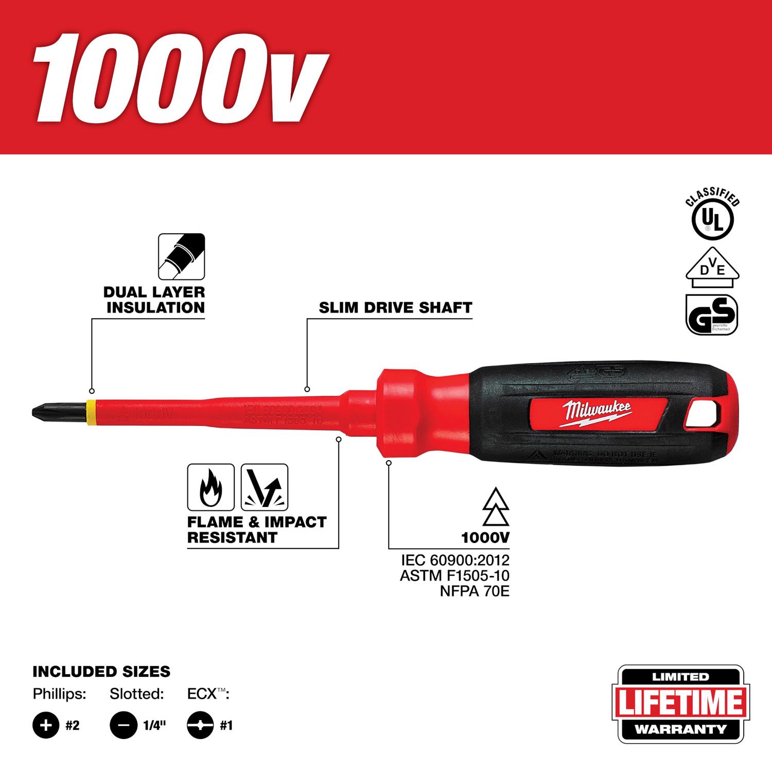 MW Insulated Screwdriver Set 3 pc