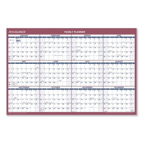 AT-A-GLANCE Vertical/Horizontal Wall Calendar， 24 x 36， 2022 (PM21228)