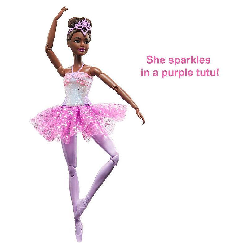 Barbie Magical Light-Up Ballerina Doll with Black Hair