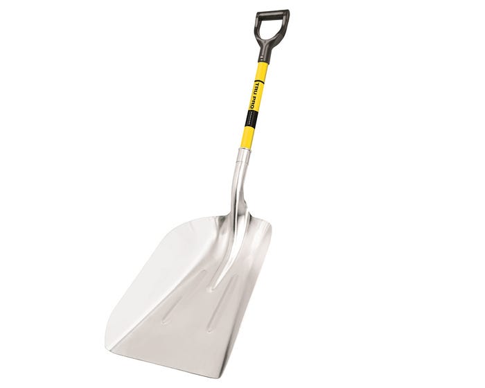 TruPro Aluminum Scoop #14 with Fiberglass D-Handle， 27