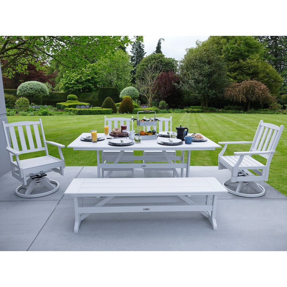 Tuscany HDPE Swivel Dining 6 Piece Set