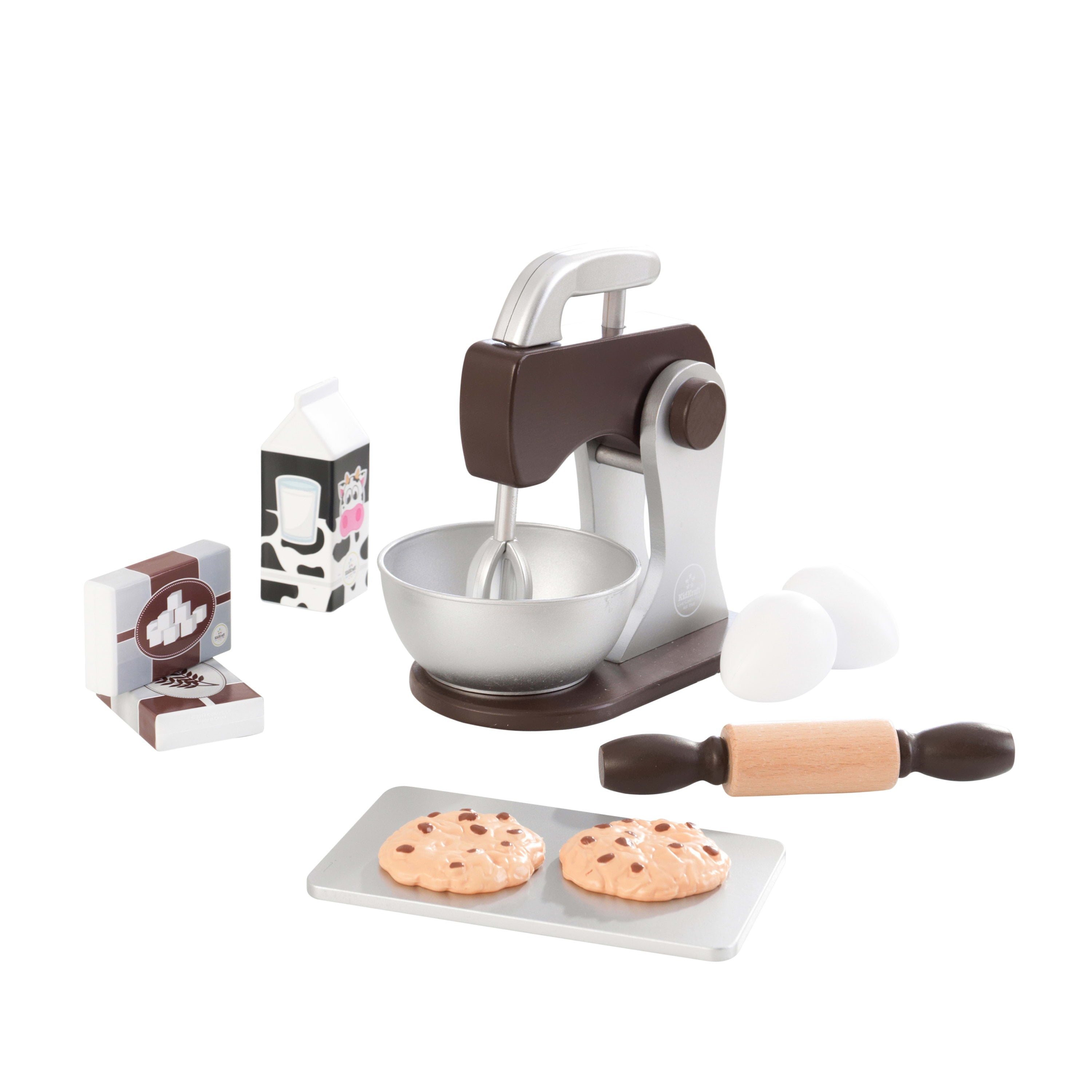 KidKraft Children's Baking Set - Espresso Role Play Toys for the Kitchen