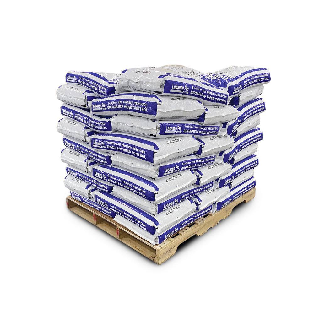 Lebanon Pro 50 lbs. Fertilizer with Trimec Herbicide Broadleaf Control 25-0-5 (45-Bags693000 sq. ft.Pallet) 2242229