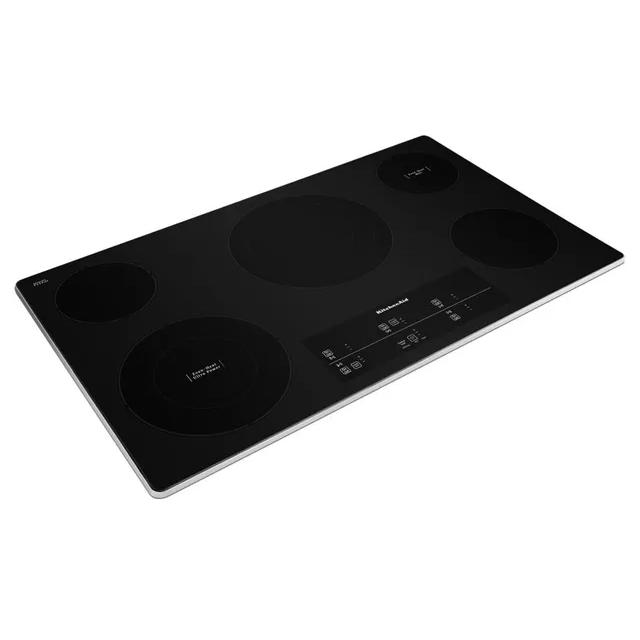 KitchenAid 36-inch Built-In Electric Cooktop with Even-Heat? Technology KCES956KSS