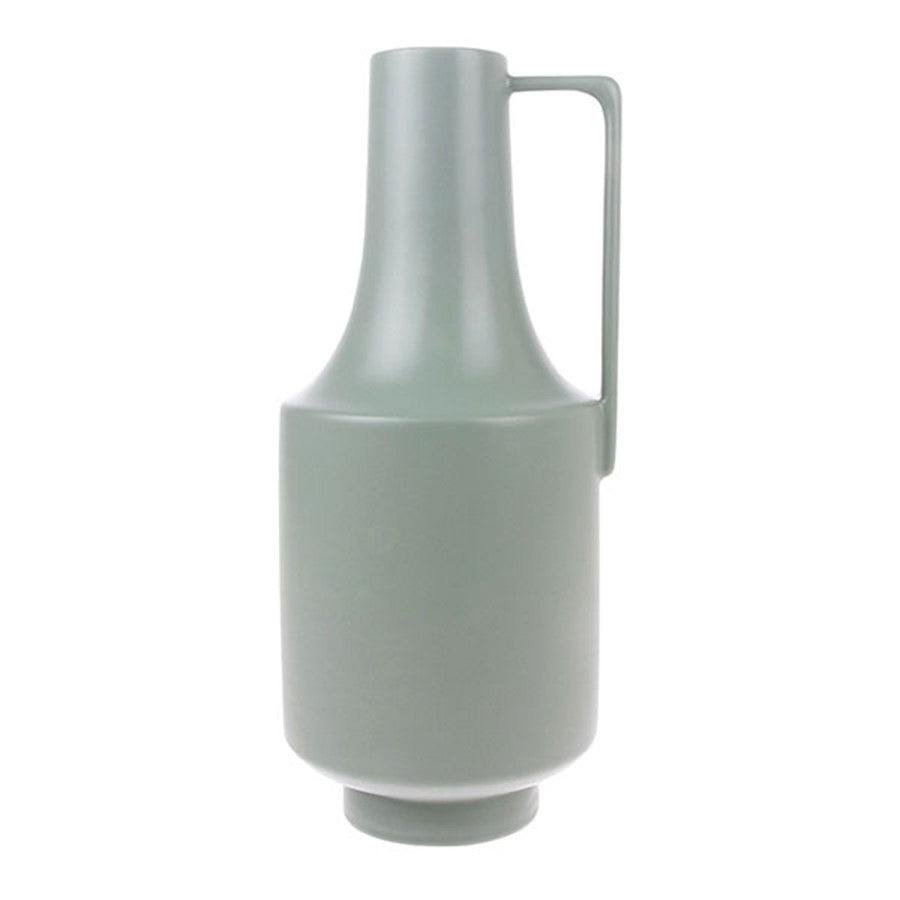 Vase with handle - green