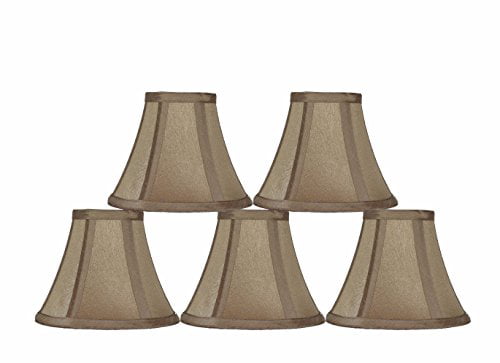 Urbanest 6-inch Chandelier Lamp Shade Golden Taupe Set of 5