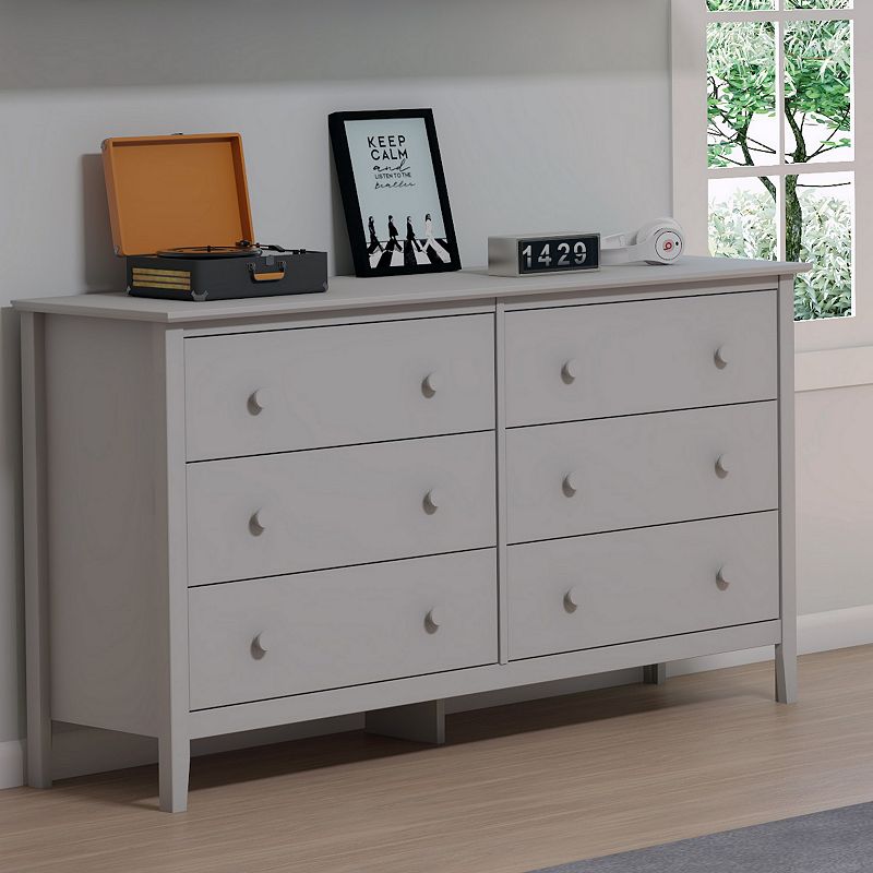 Alaterre Furniture Simplicity 6-Drawer Dresser💝(LAST DAY CLEARANCE SALE 70% OFF)