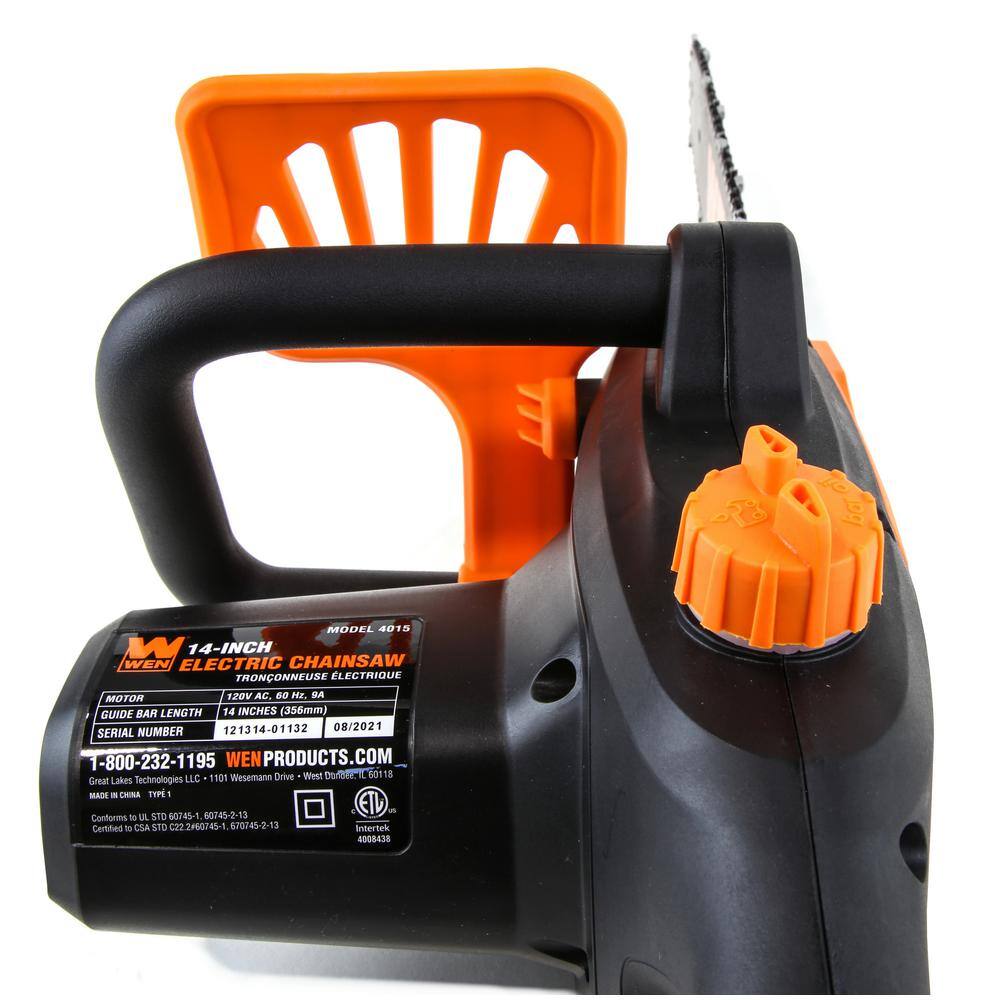 WEN 14 in. 9 Amp Electric Chainsaw 4015