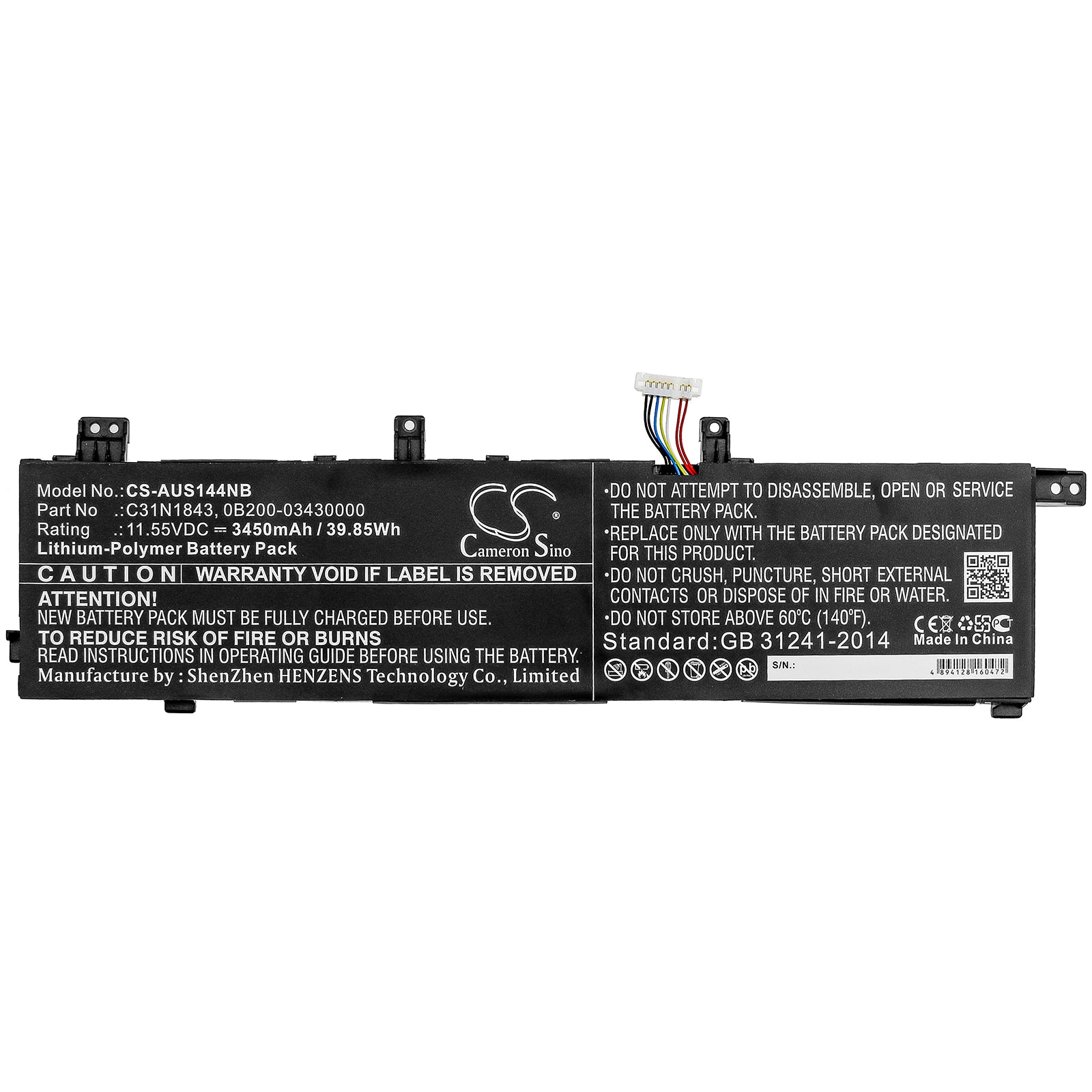 Asus VivoBook S14 S432FA VivoBook S14 S432FAAM030 Replacement Battery BatteryClerkcom Laptop and Notebook