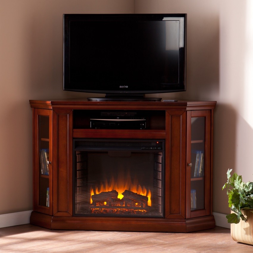 Claremont Convertible Media Electric Fireplace   Traditional   Entertainment Centers And Tv Stands   by VirVentures  Houzz