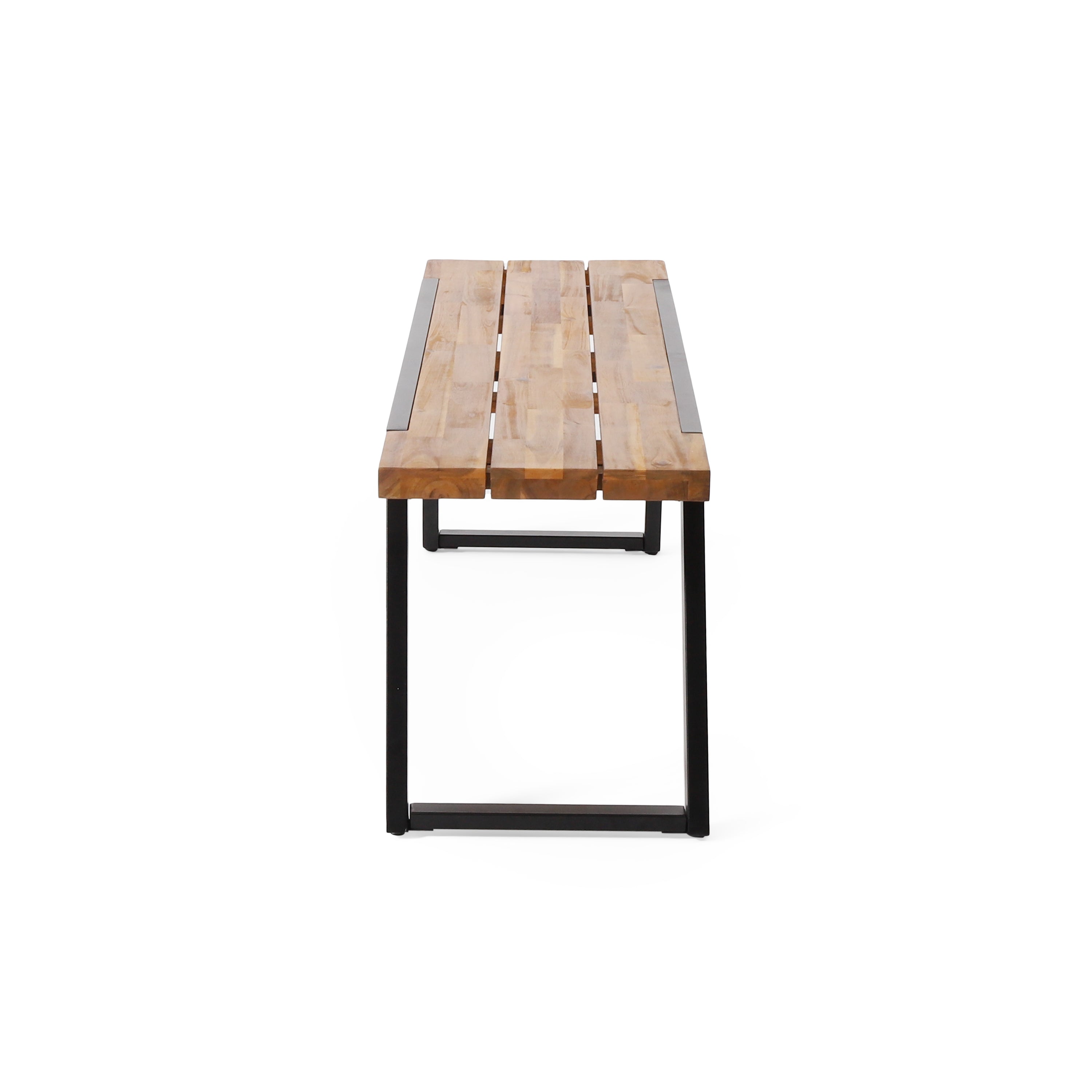 Gebo Outdoor Modern Acacia Wood Dining Bench