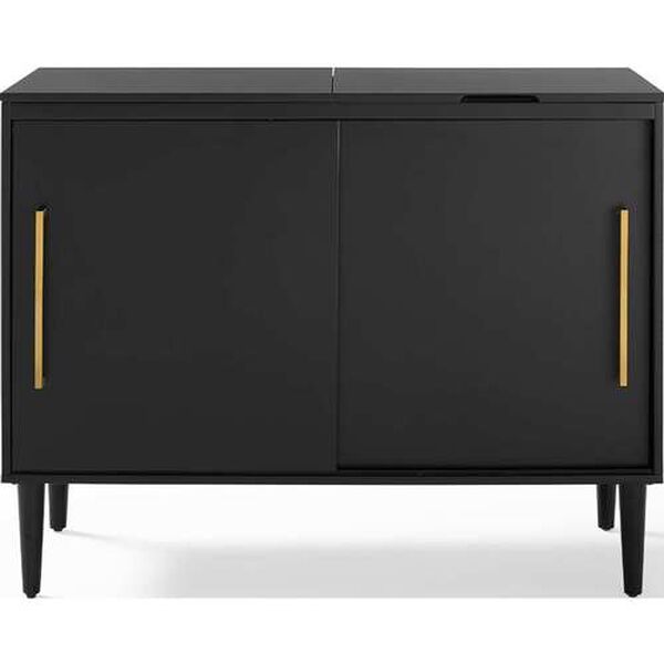 Everett Matte Black Media Console