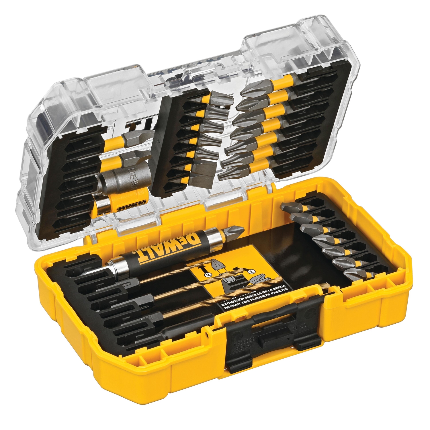 DW Max Fit 8.75 in. L Screwdriving Bit Set S2 Tool Steel 32 pc