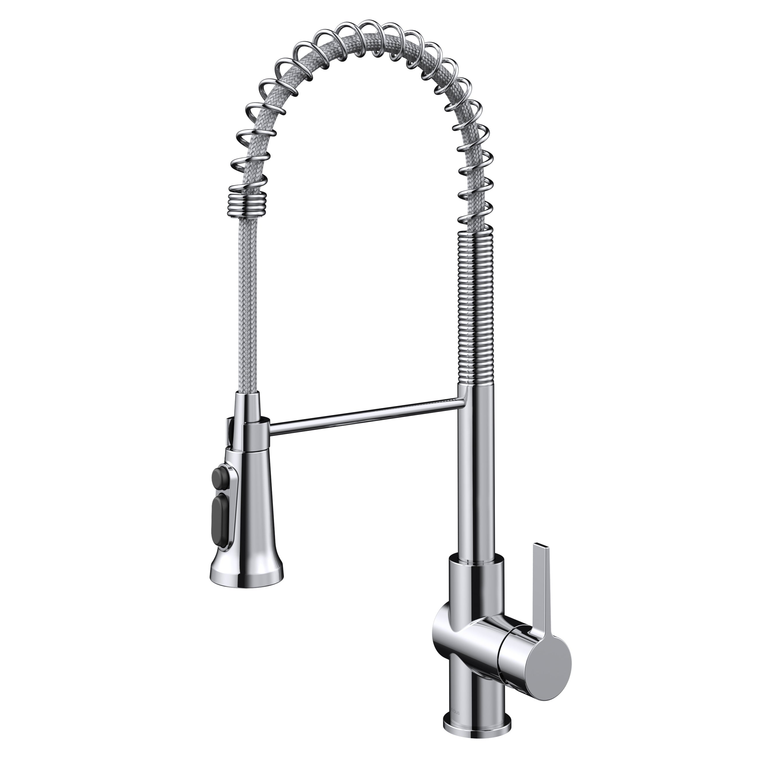 Kraus Britt 2-in-1 Commercial Style Pull-Down Single Handle Water Filter Kitchen Faucet for Reverse Osmosis or Water Filtration System in Chrome