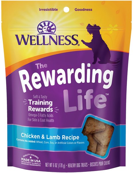 Wellness Rewarding Life Chicken and Lamb Grain-Free Soft and Chewy Dog Treats