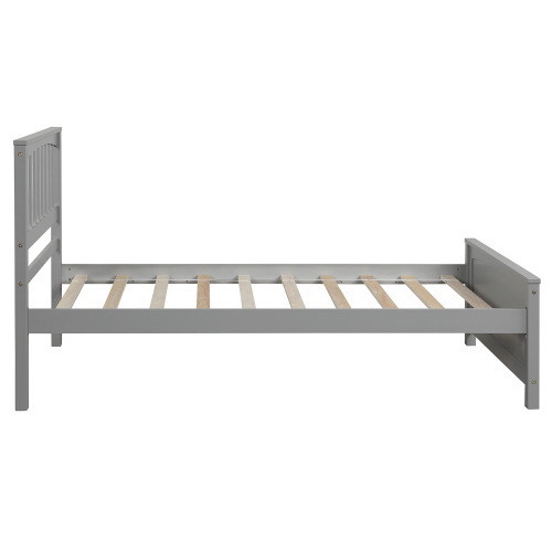 Wood Platform Bed Twin Size Platform Bed  White