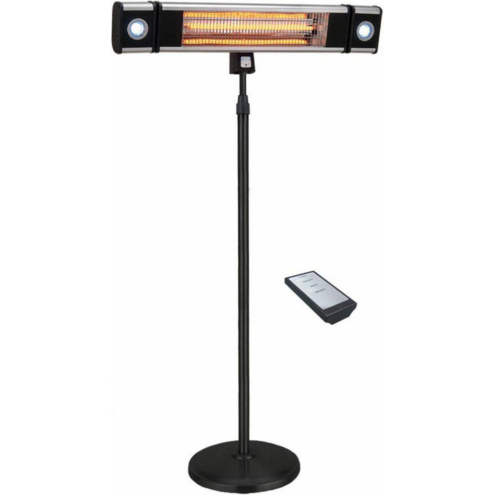 EnerG+ 1500-Watt Infrared Free-Standing Electric Outdoor Heater with LED and Remote HEA-218CSLR