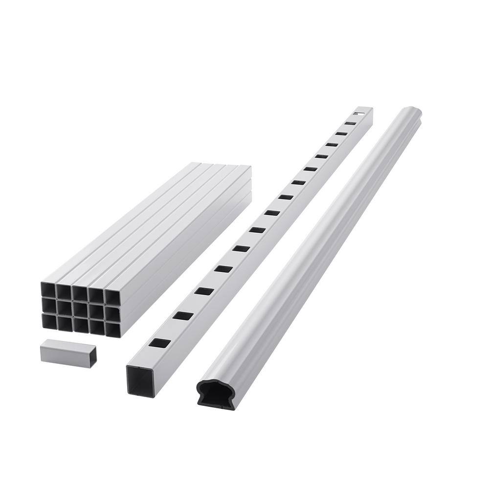 Fiberon ArmorGuard Deluxe 70 in. White Composite Rail Kit SEC19 DW 6KD