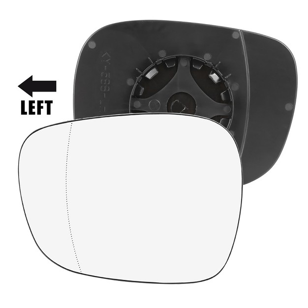 Unique Bargains Left Driver Side Mirror Glass Heated With Backing Plate Lh For Bmw X3 2010 2014 1pc