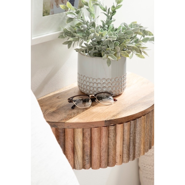 Kate and Laurel Reid Ribbed Floating Side Table