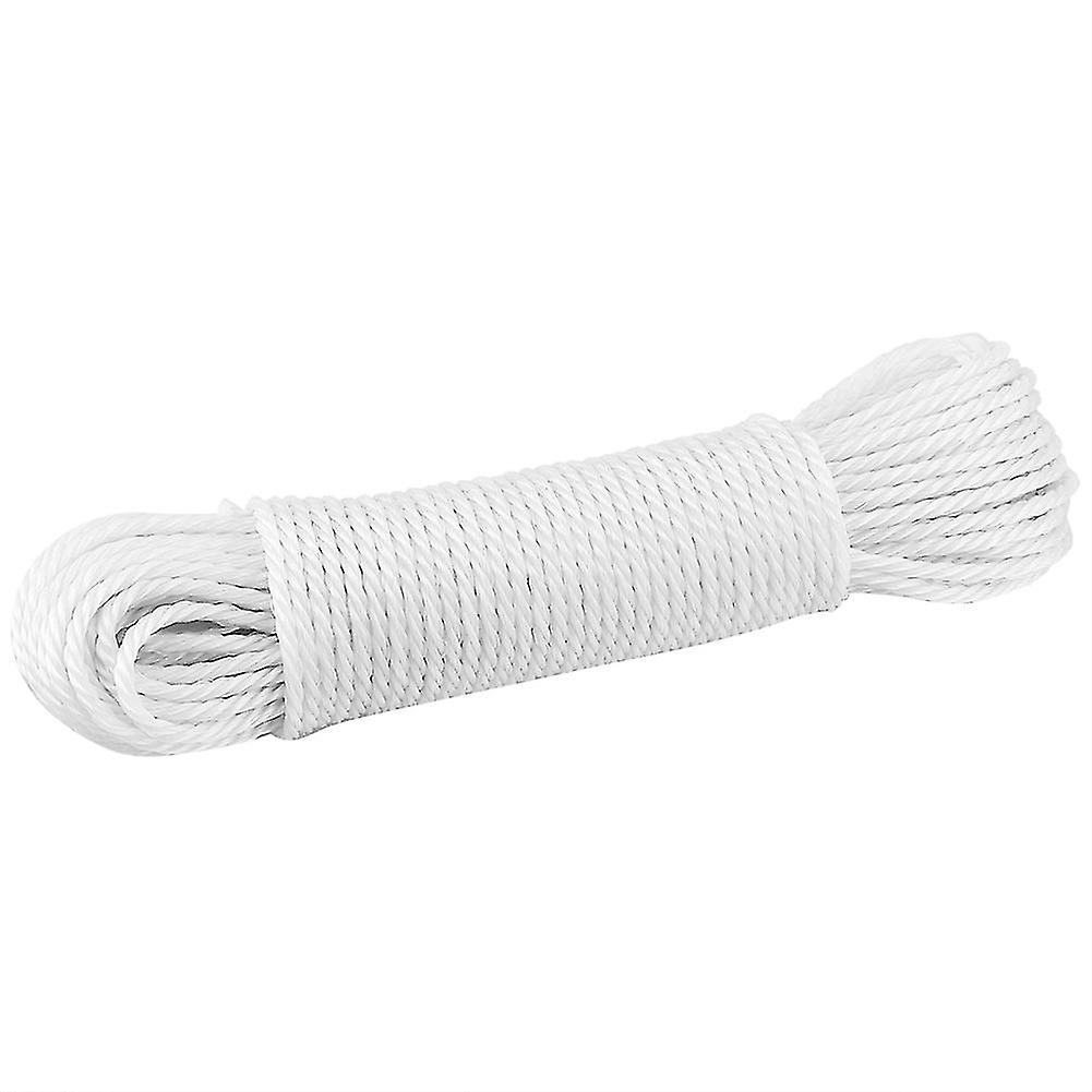 20m Nylon Rope Lines Cord Clothesline Garden Camping Outdoors (White)