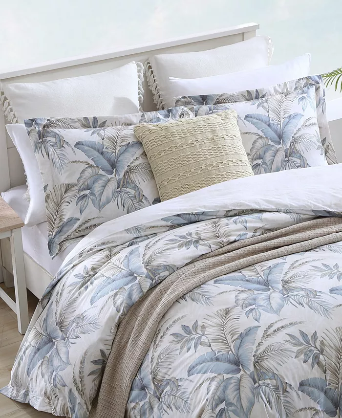 Tommy Bahama Home Tommy Bahama Bakers Bluff Reversible 3 Piece Comforter Set， Queen