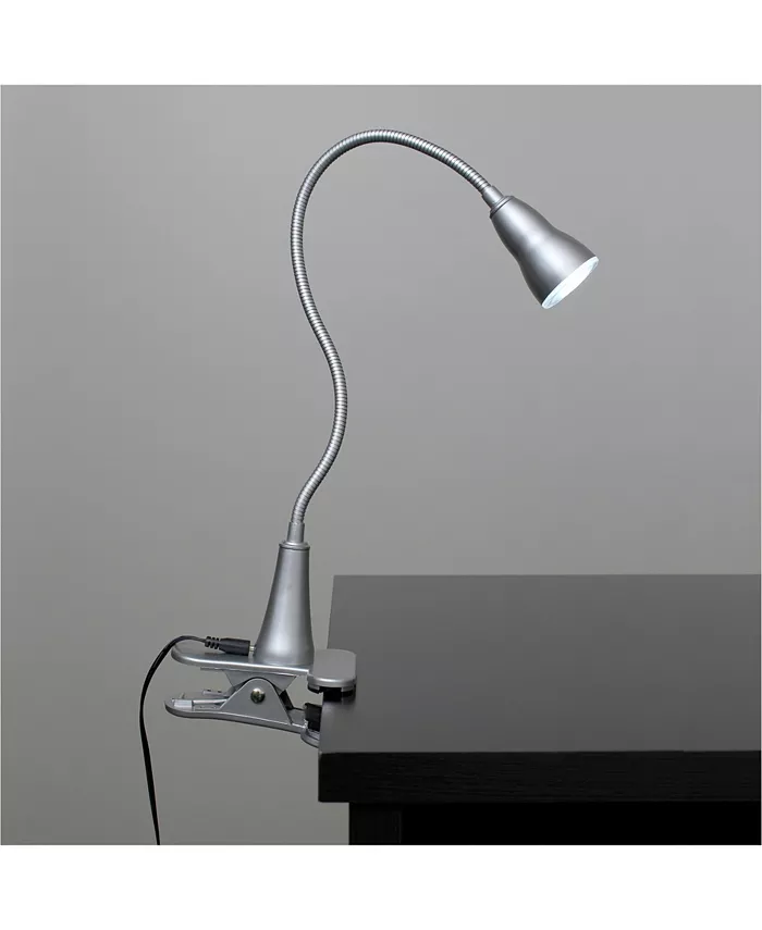 All The Rages Simple Designs 1W LED Gooseneck Clip Light Desk Lamp