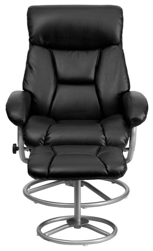 Roseto FFIF51939 Contemporary 30 quotW LeatherSoft Swivel Recliner   Recliner Chairs   by Buildcom  Houzz