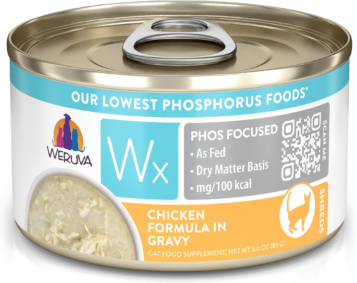 Weruva Wx Phos Focused Chicken Formula In Gravy Grain Free Wet Cat Foo