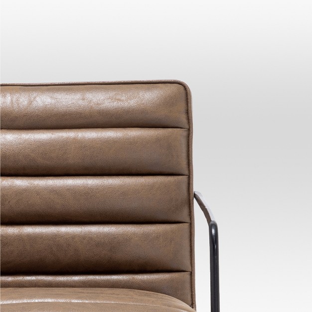 Eluxury Horizontal Channel Living Room Chair