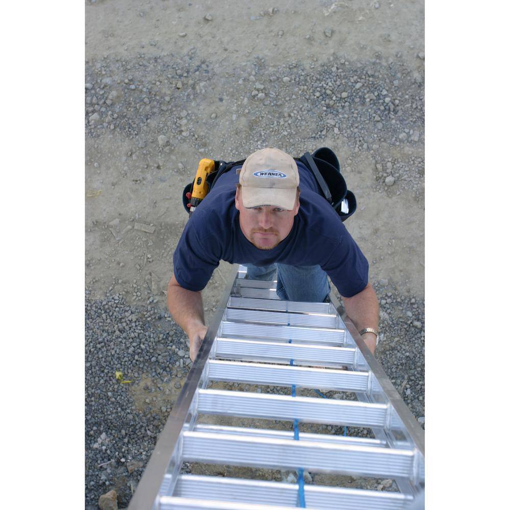 Werner 24 ft. Aluminum D-Rung Extension Ladder with 300 lbs. Load Capacity Type IA Duty Rating D1524-2