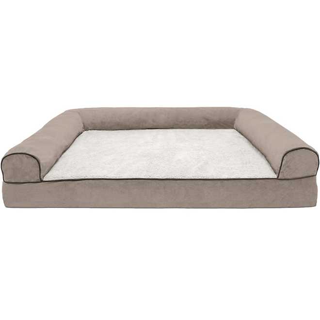 FurHaven Jumbo Plus Faux Fleece Pet Dog Bed