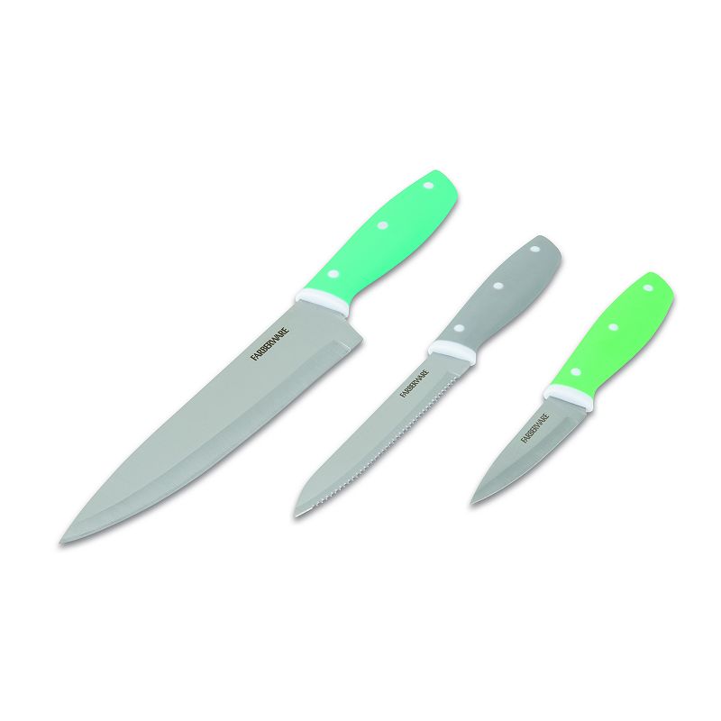 Farberware 3-pc. Soft-Handle Chef Knife Set