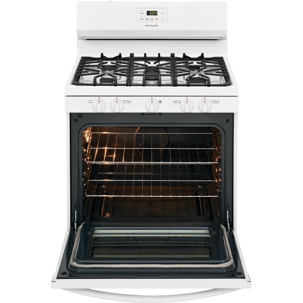 Frigidaire 30-inch Freestanding Gas Range with Even Baking Technology FCRG3052AW