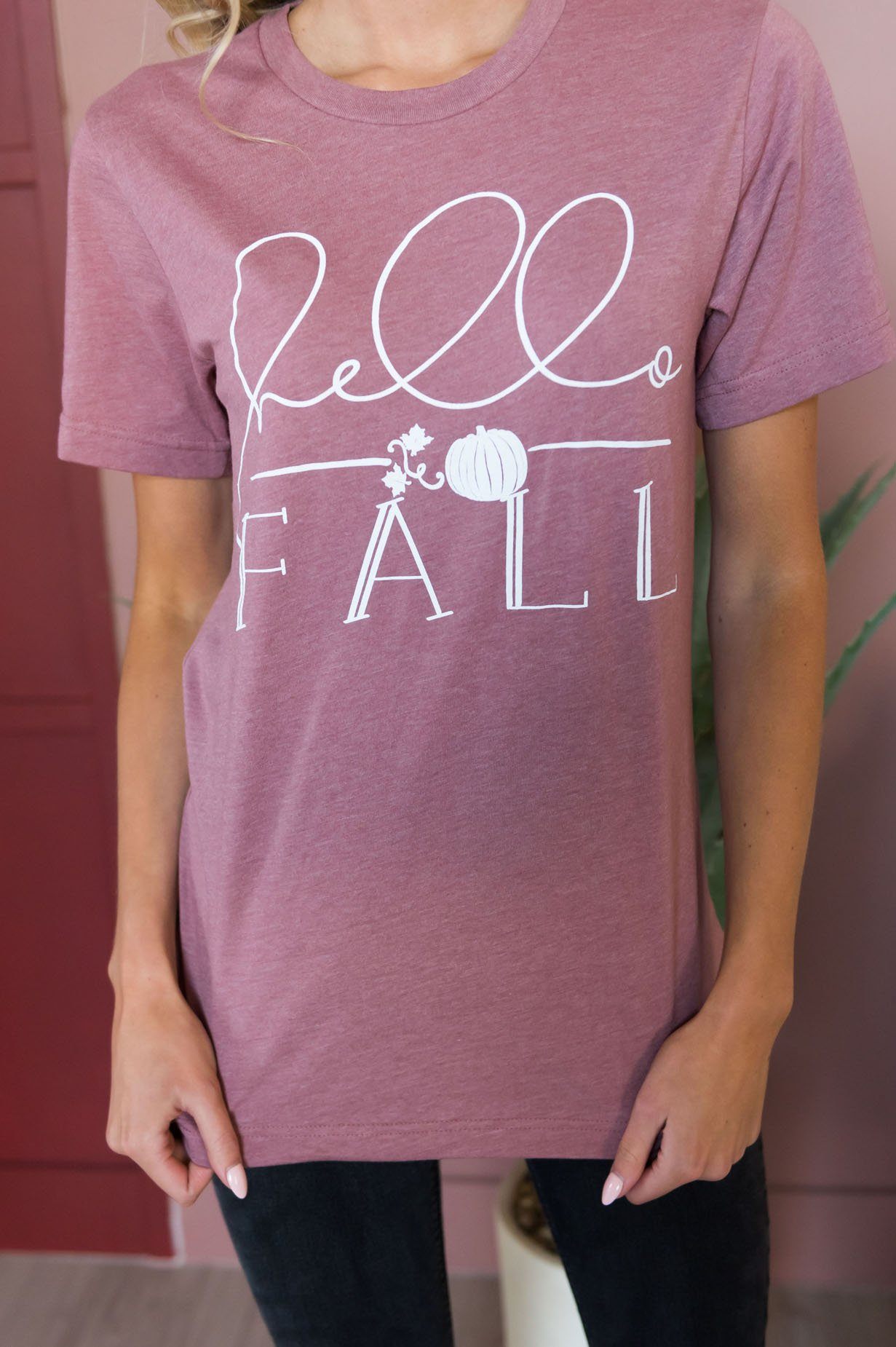 Hello Fall Modest Tee