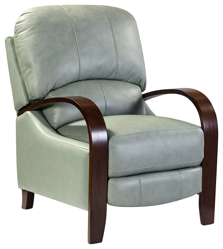 Amanda Genuine Leather Manual Recliner   Contemporary   Recliner Chairs   by Karat Home  Houzz